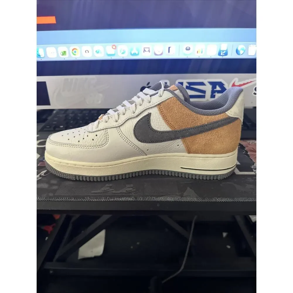 New Men 's Size 8 Nike Air Force 1 '07 LV8 Phantom Copper Moon IB7718-030